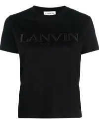 Lanvin T-Shirt aus Bio-Baumwolle Schwarz