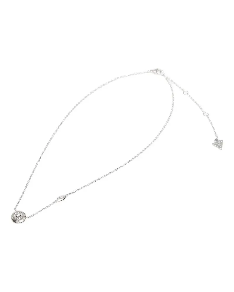 Guess crystal-embellished pendant necklace - Silber Silber