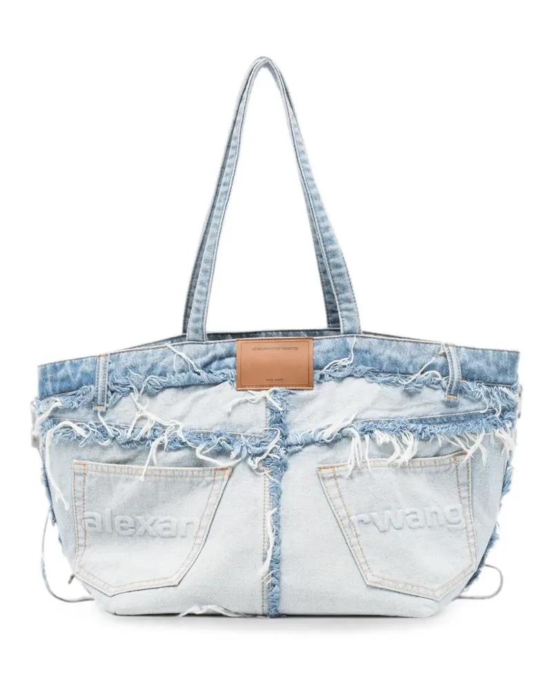 Alexander Wang deconstructed denim tote bag - Blau Blau