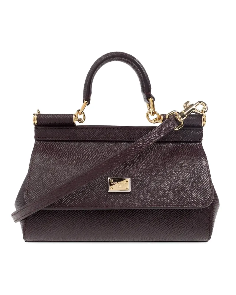 Dolce & Gabbana mini Sicily leather tote bag - Violett Violett