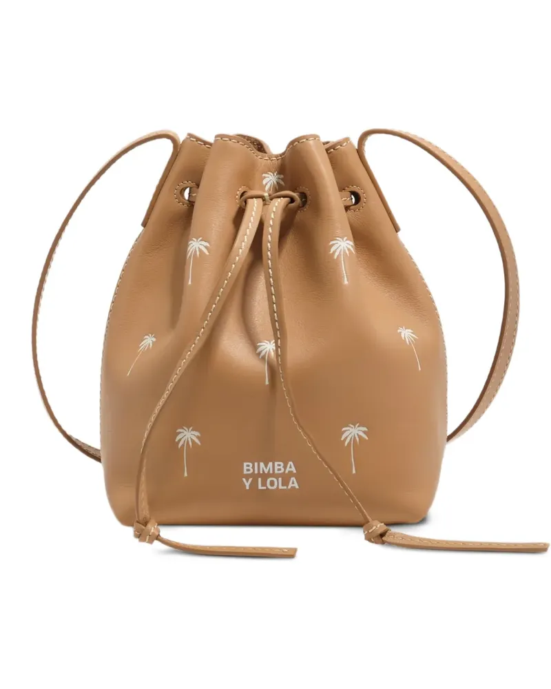 BIMBA Y LOLA Mini-Tasche mit Print - Nude Nude