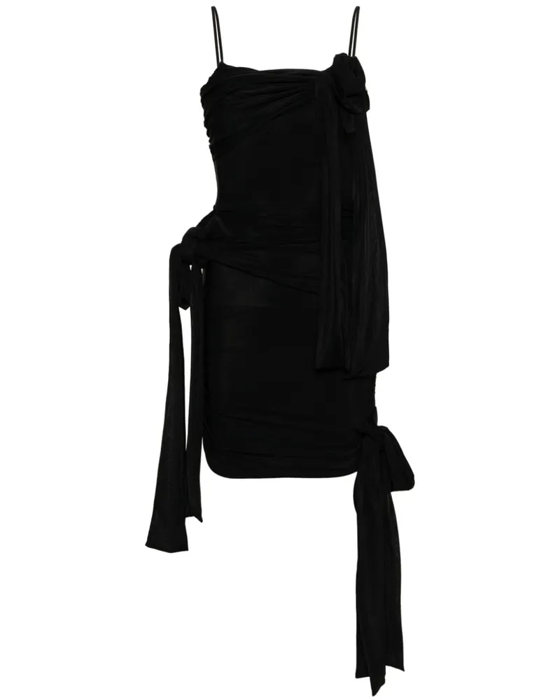 Blumarine Trägerkleid mit eckigem Ausschnitt - Schwarz Schwarz