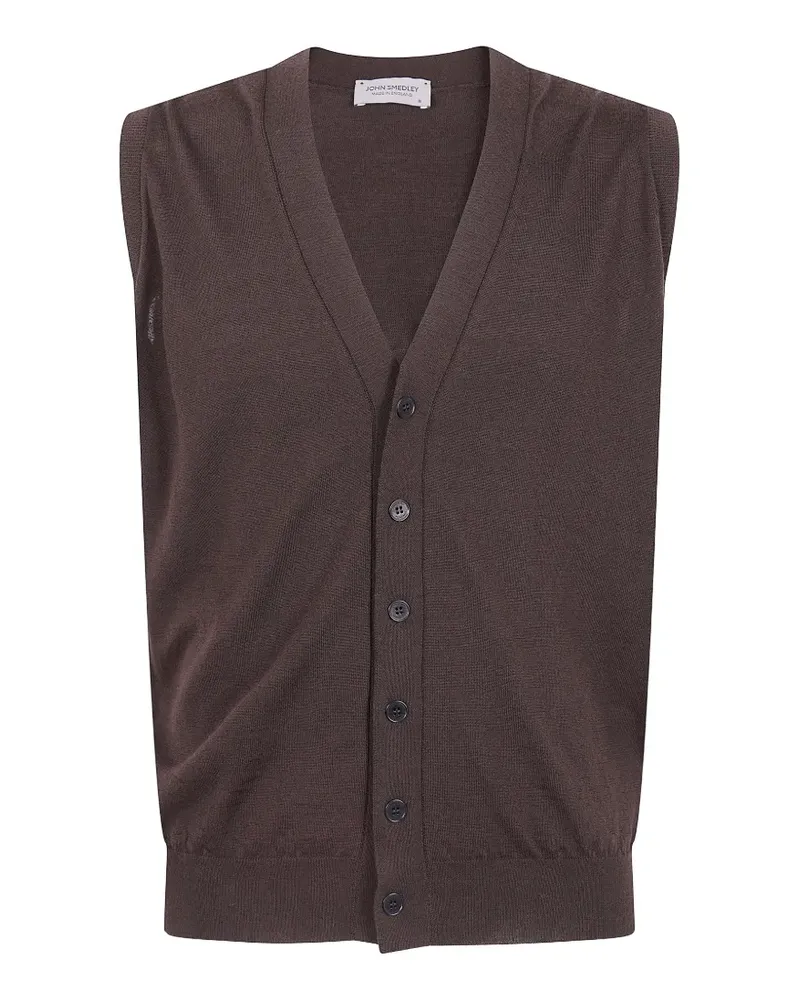 John Smedley Bolton Pullunder - Braun Braun