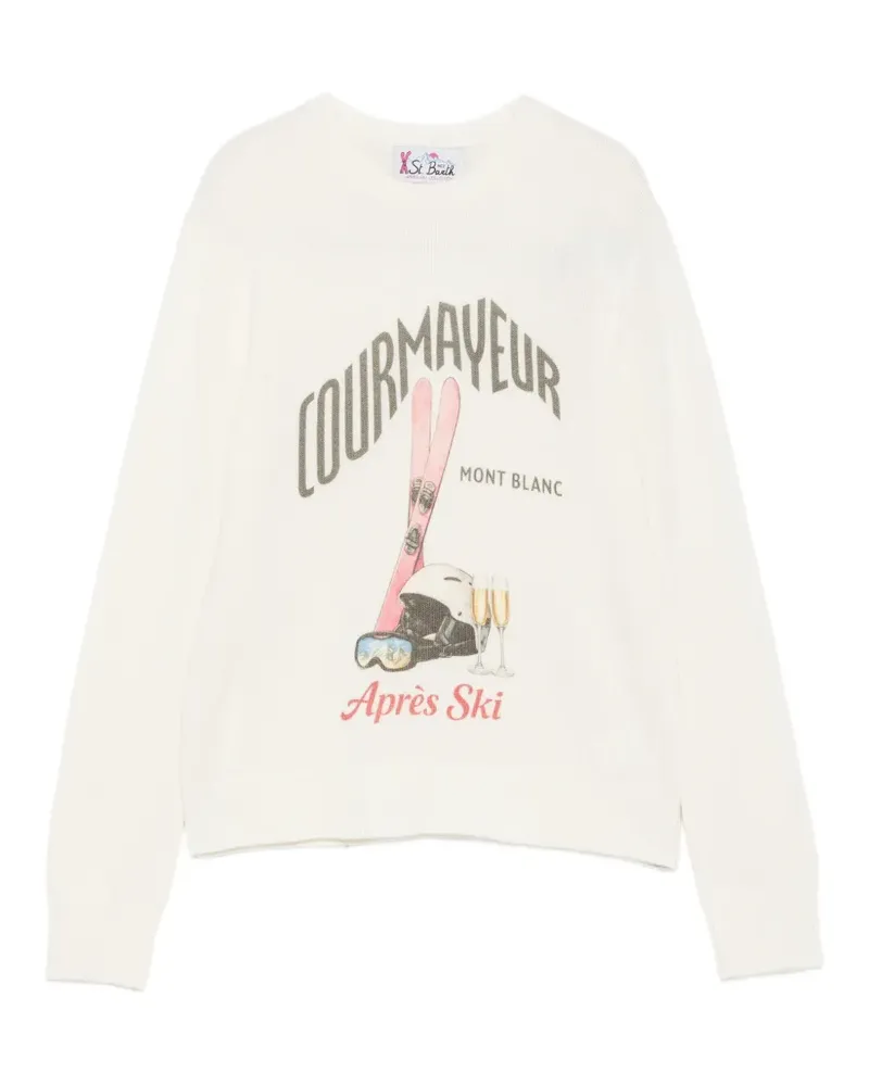 MC2 Saint Barth graphic-print sweater - Nude Nude