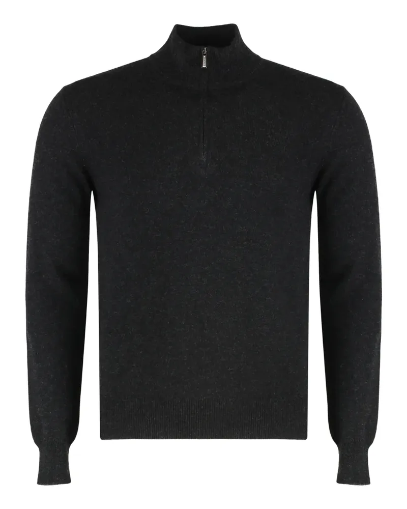 MOORER Atlante half-zipped sweater - Grau Grau
