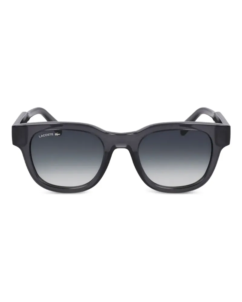 Lacoste Sonnenbrille mit eckigem Gestell - Grau Grau