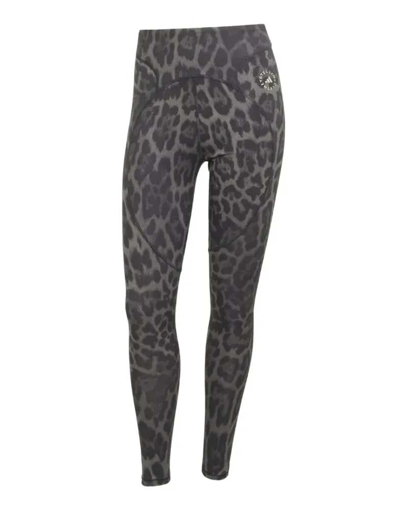 adidas leopard-print leggings - Grau Grau