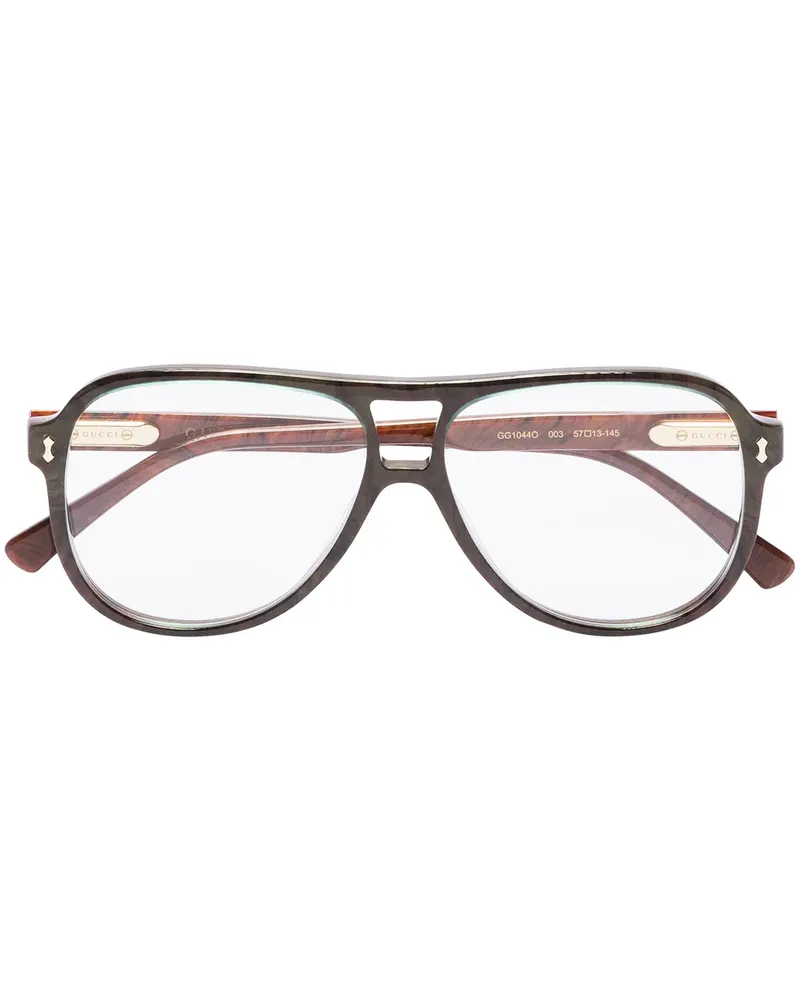 Gucci Klassische Pilotenbrille - Braun Braun