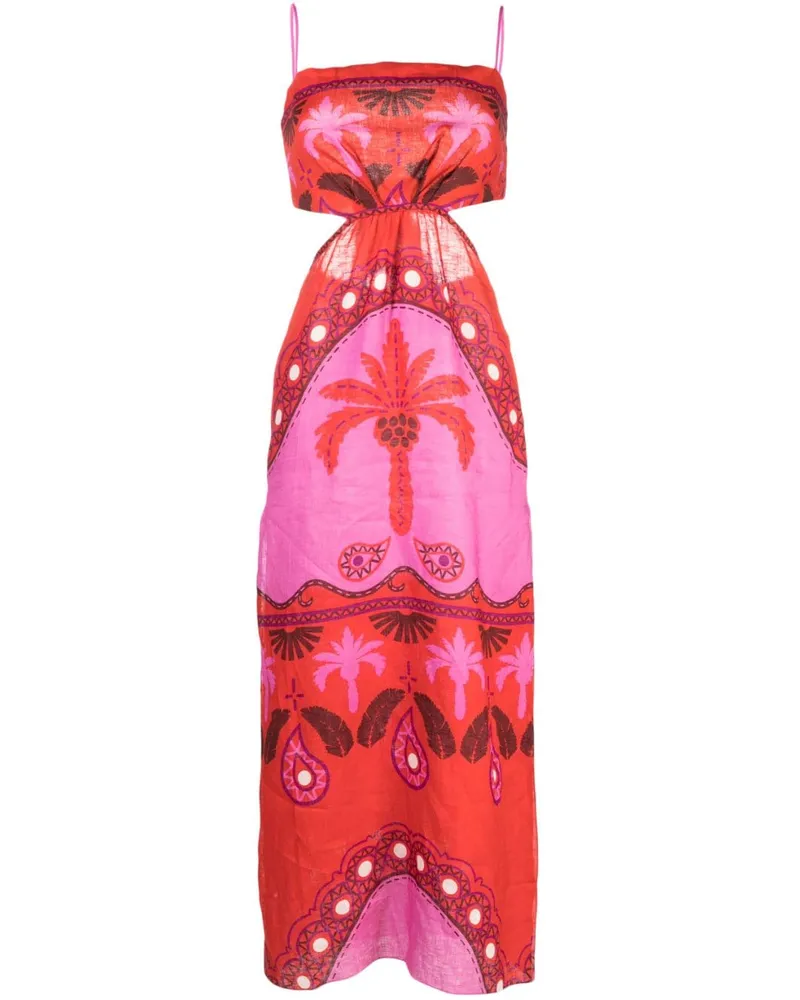 Johanna Ortiz Special Wildness Maxikleid Rosa