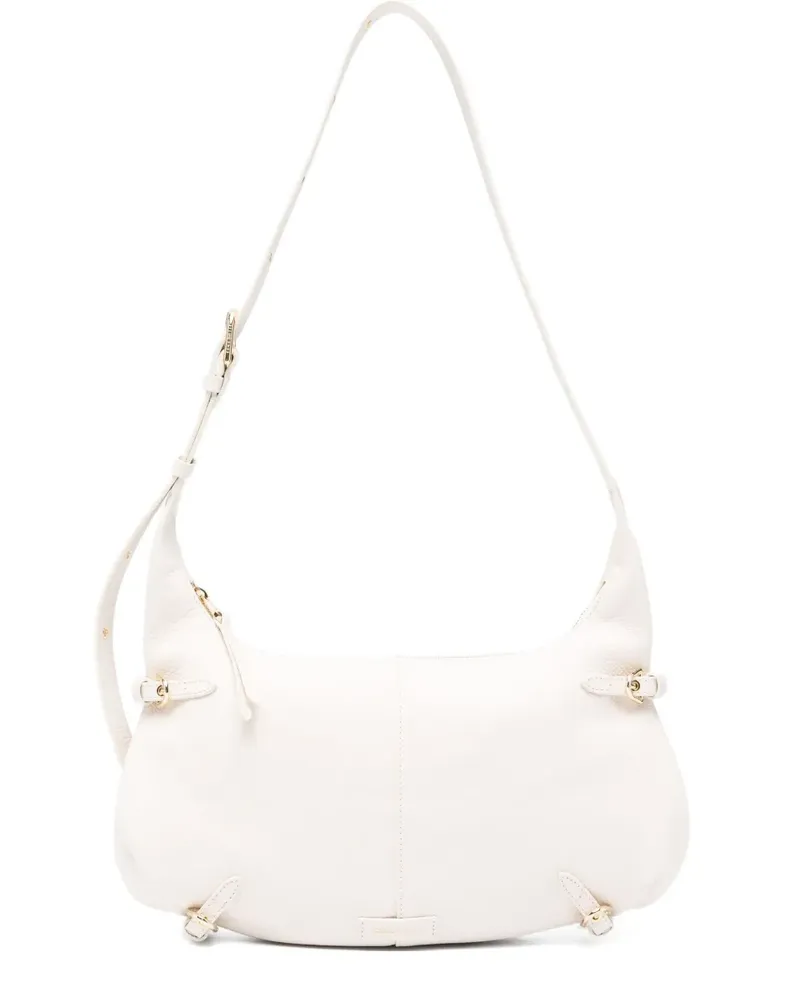 Coccinelle Schultertasche mit Schnallenverschluss - Weiß Weiß