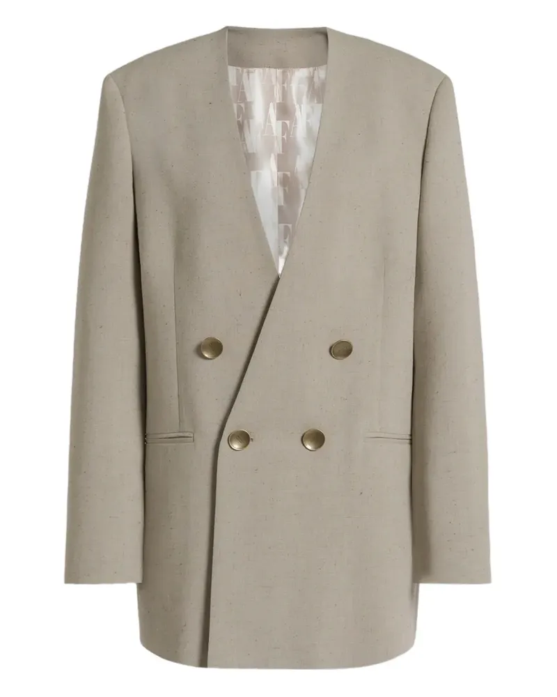 Alberta Ferretti Doppelreihiges Sakko - Nude Nude