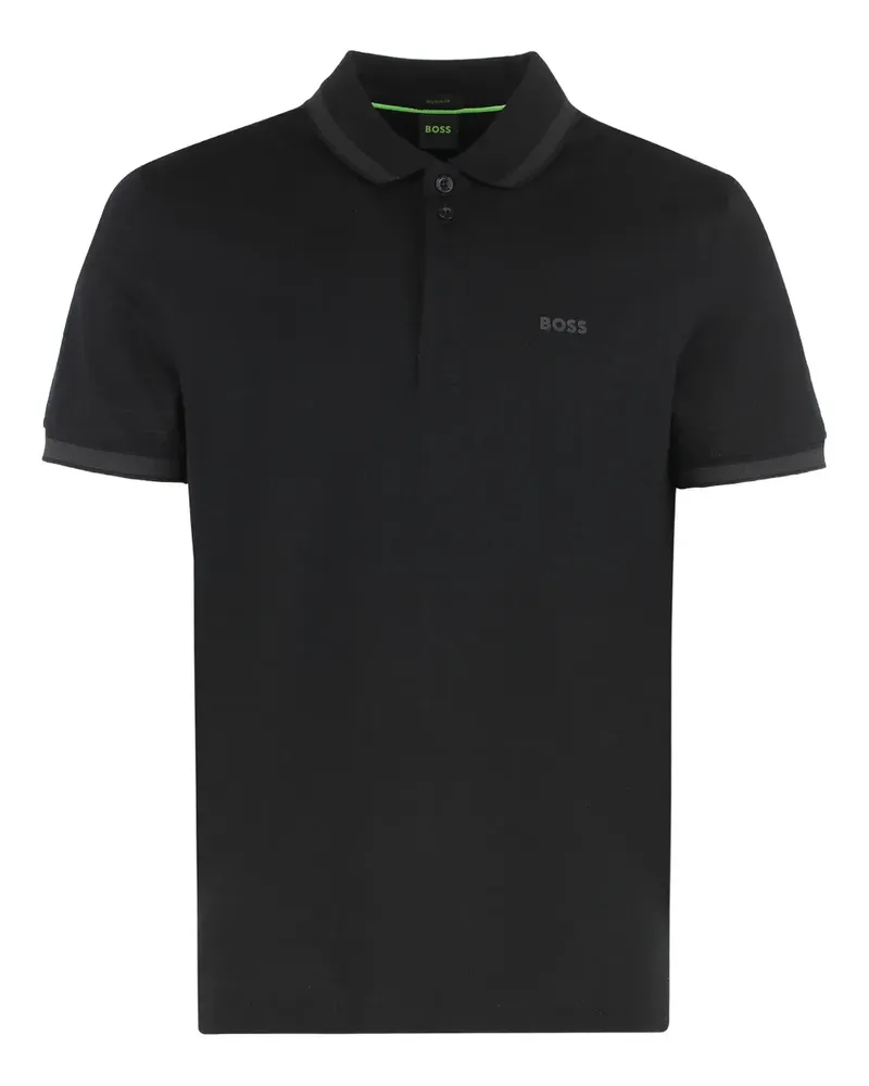 HUGO BOSS Klassisches Poloshirt - Schwarz Schwarz