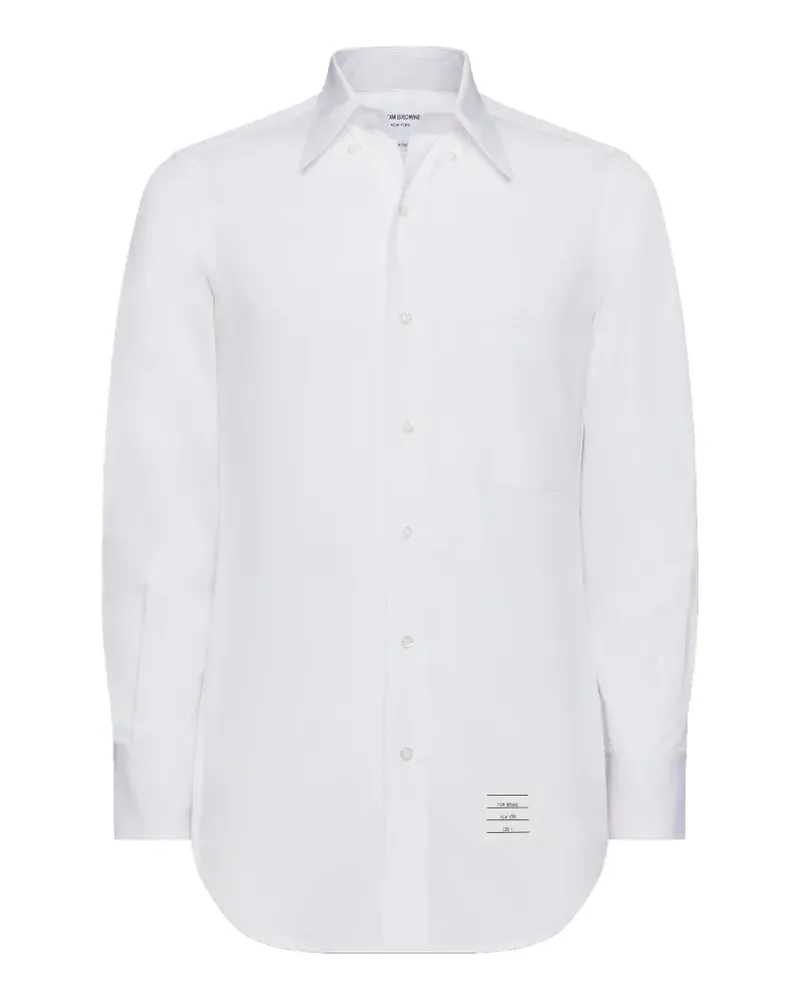 Thom Browne Klassisches Popeline-Hemd - Weiß Weiß