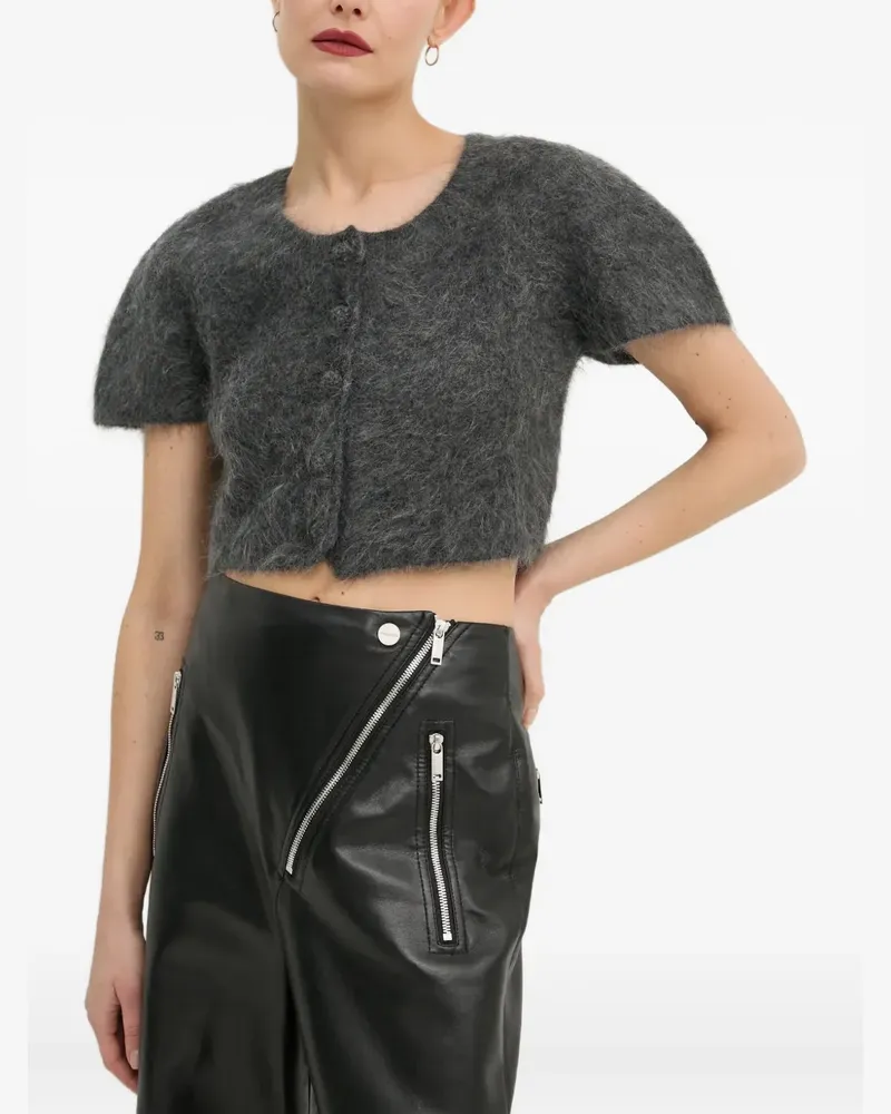 By Malene Birger Kurzärmeliger Zhara Cardigan - Grau Grau