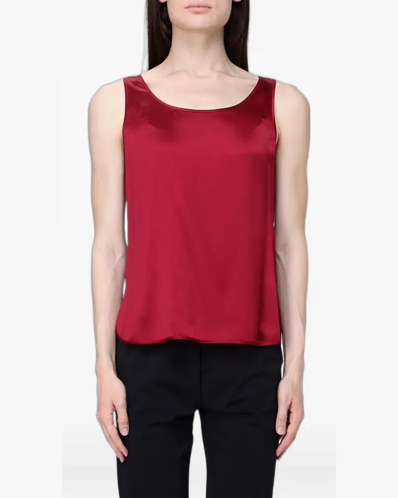 Max Mara Ärmelloses Oberteil - Rot Rot