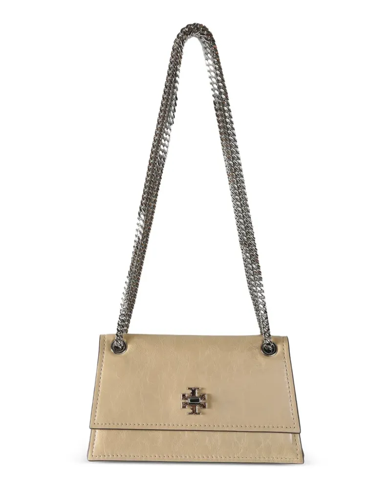 Tory Burch Schultertasche mit Kettenlogo - Nude Nude