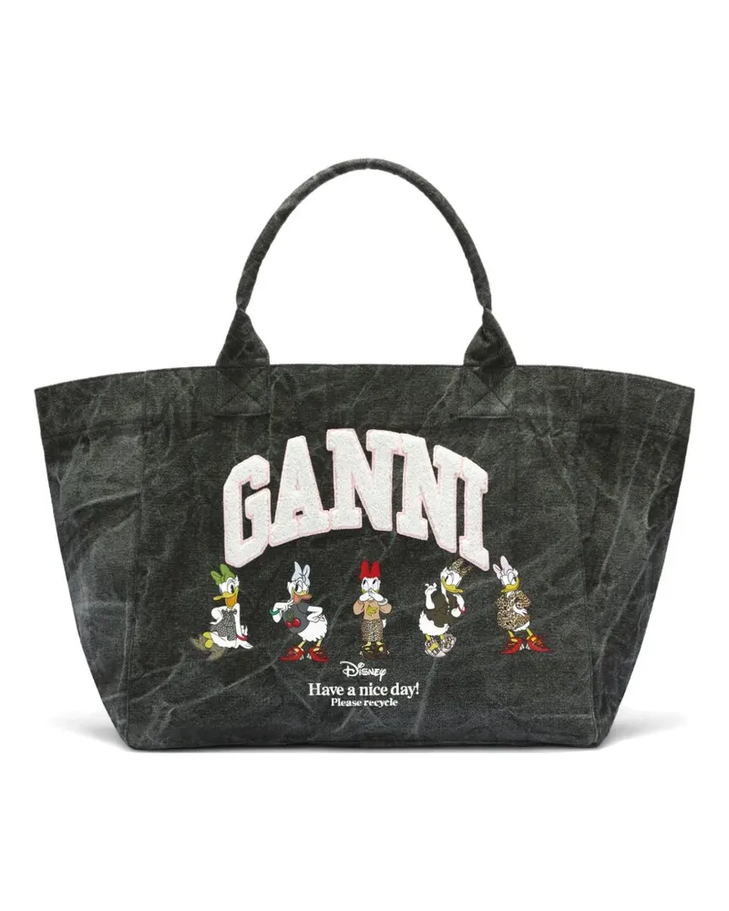 Ganni x Disney Grafik-Tote Bag - Grau Grau