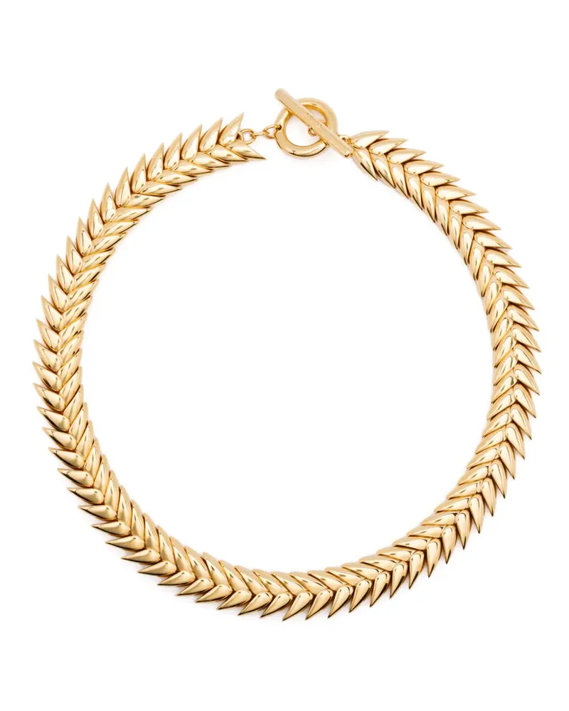 BEVZA Spikelet Halskette - Gold Gold