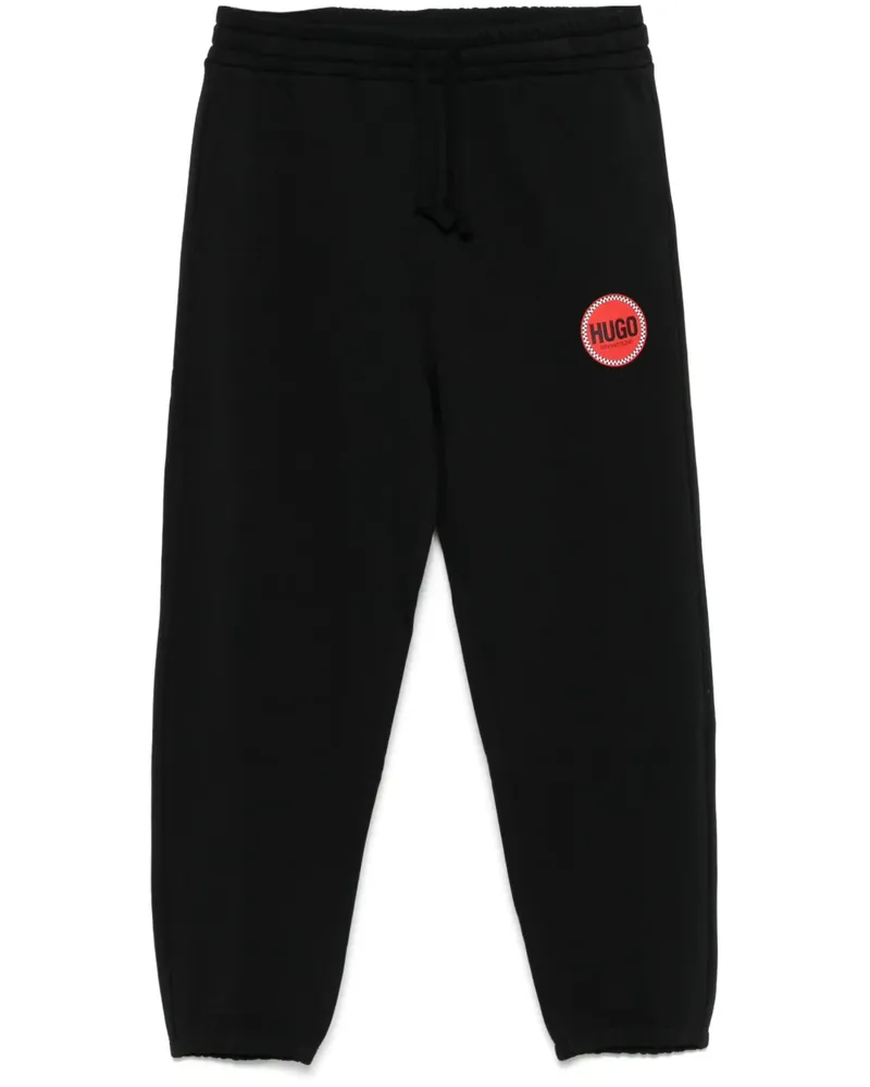HUGO BOSS Jogginghose mit Logo-Print - Schwarz Schwarz