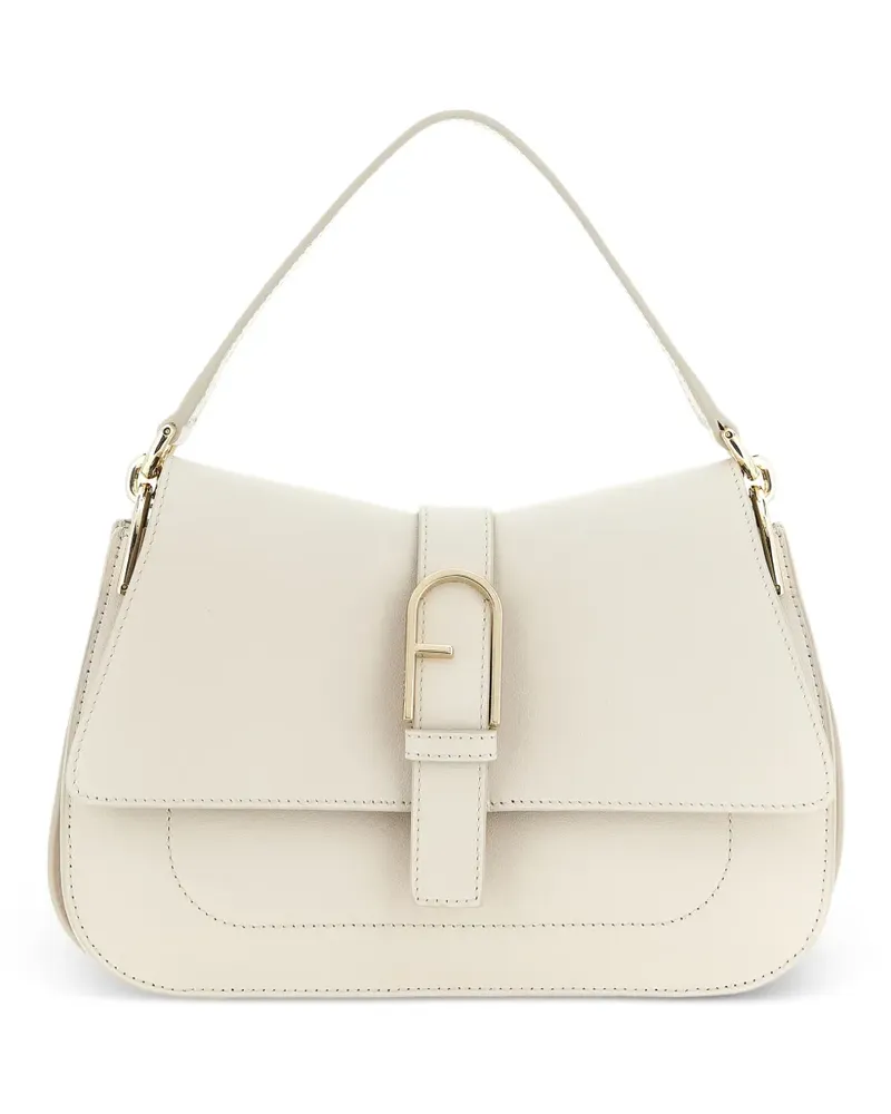 Furla Flow leather shoulder bag - Nude Nude