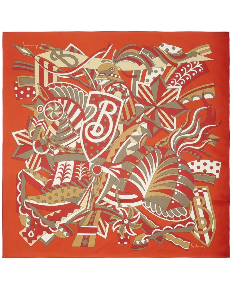 Burberry Carousel Schal - Orange Orange