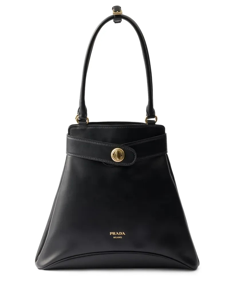 Prada Mittelgroße Etude Tote Bag - Schwarz Schwarz