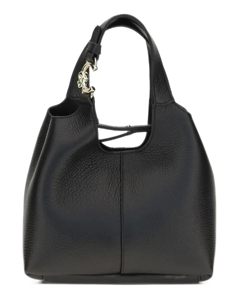 Coccinelle C-Easy grainy leather small tote bag - Schwarz Schwarz