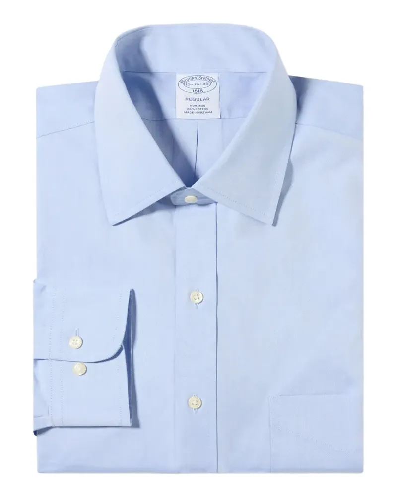 Brooks Brothers Hemd mit Ainsley-Kragen und regulärer Passform - Blau Blau