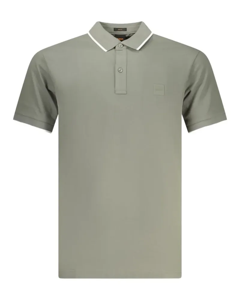 HUGO BOSS tipped piqué polo shirt - Grün Grün