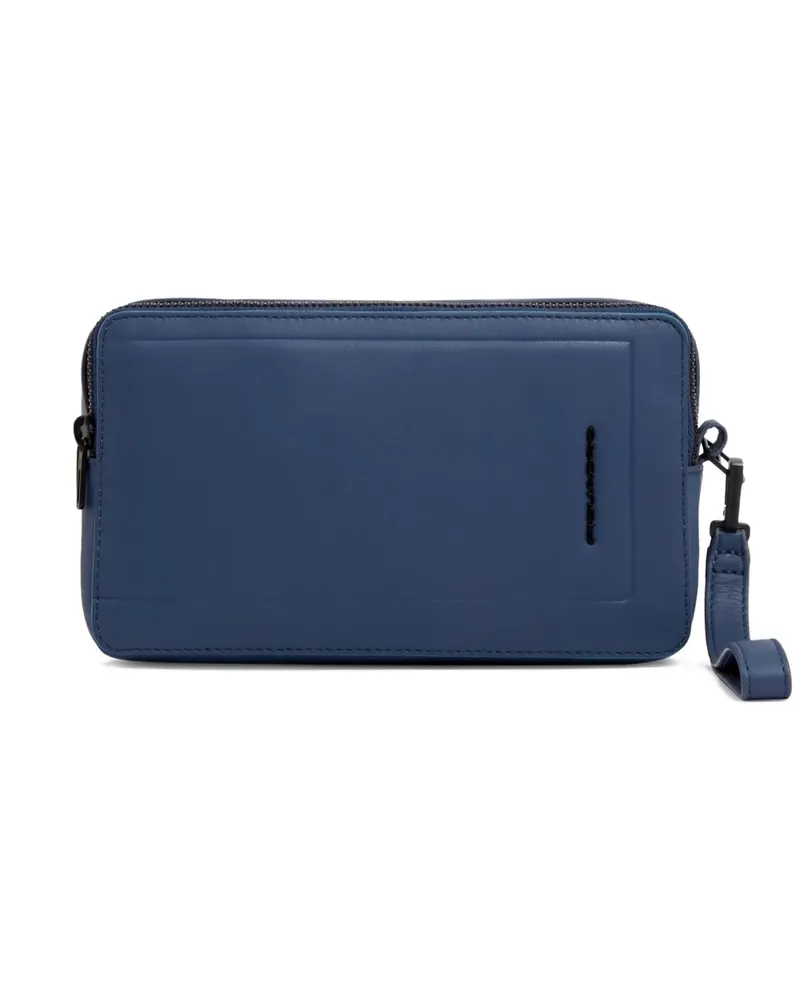 Piquadro Clutch mit Handgelenkschlaufe - Blau Blau