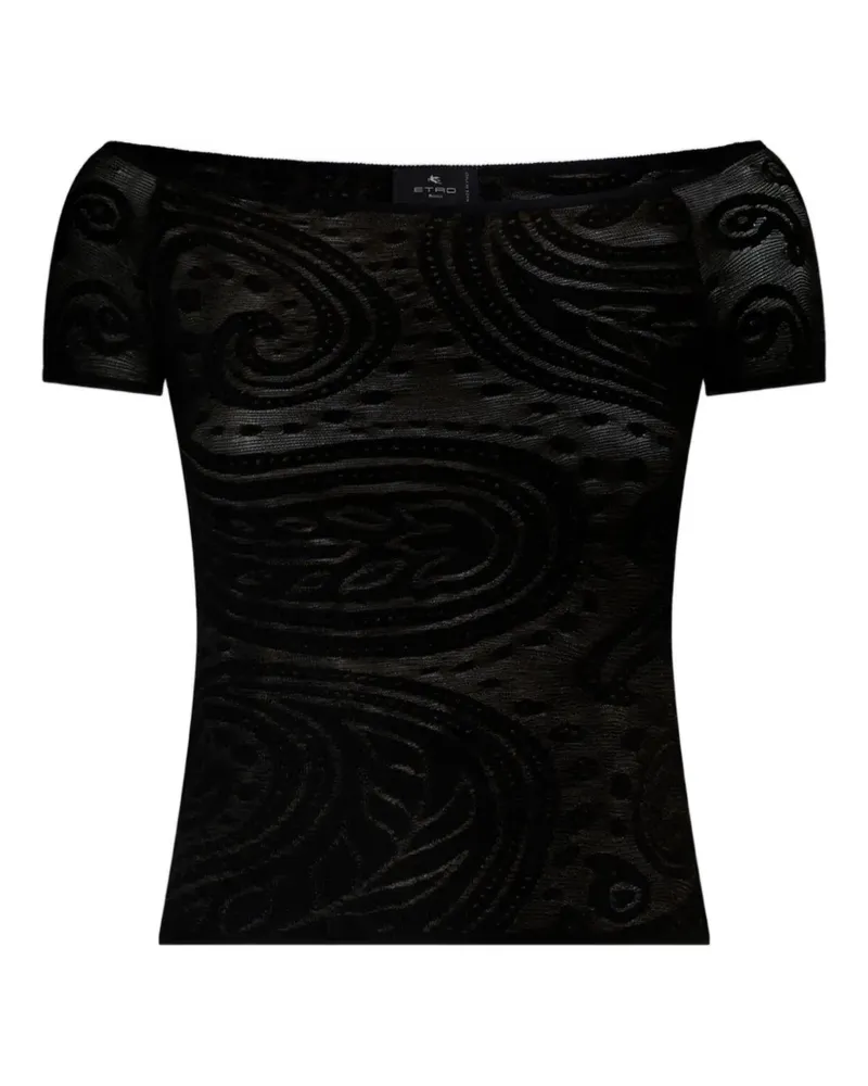 Etro paisley jacquard sweater - Schwarz Schwarz
