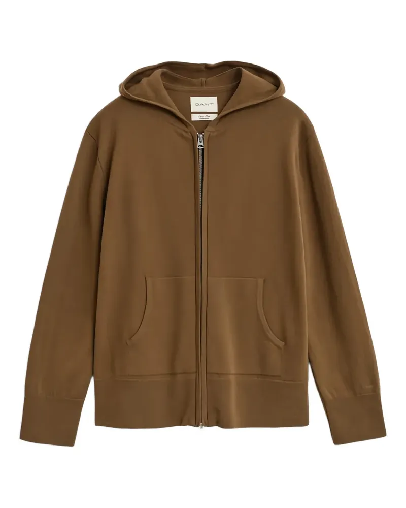 Gant Kapuzenjacke mit Reißverschluss - Braun Braun