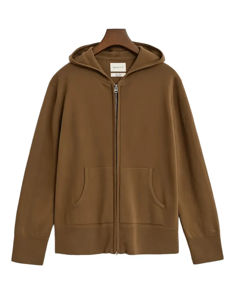 Gant Kapuzenjacke mit Reißverschluss - Braun Braun
