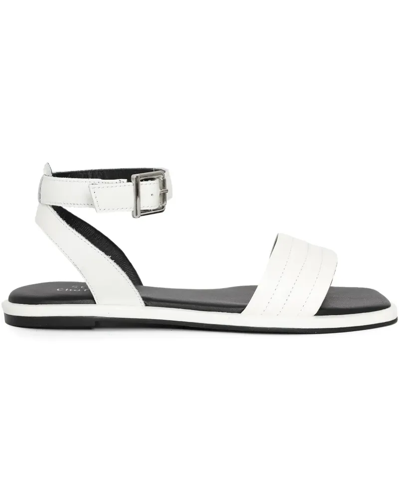 Sarah Chofakian Rasteira Studio 177 Sandalen aus Leder - Weiß Weiß