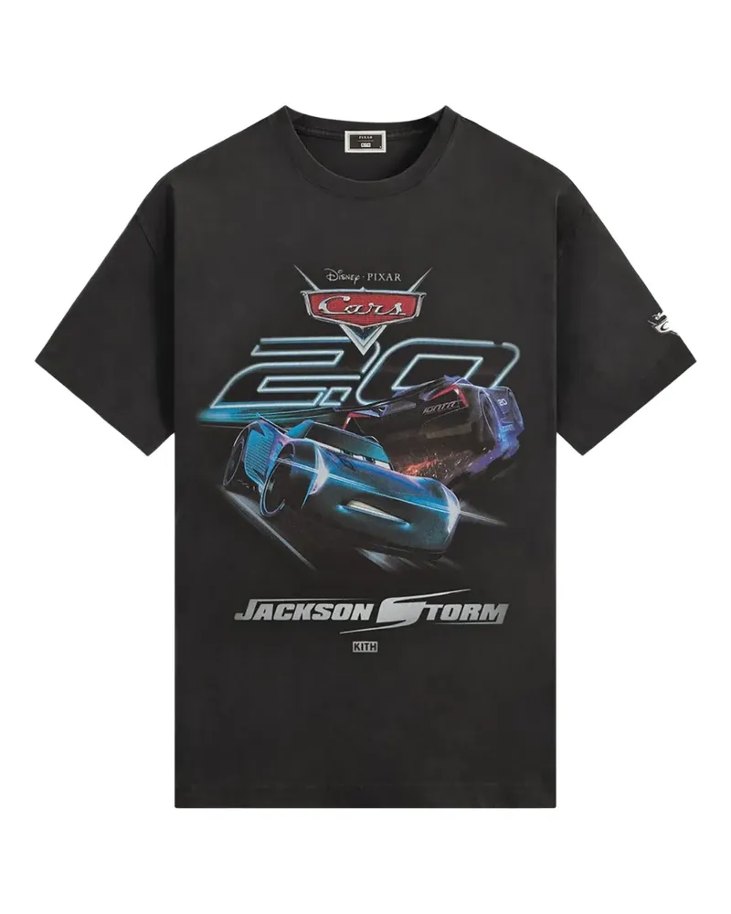 KITH x Disney Pixar Jackson Storm T-Shirt mit rundem Ausschnitt - Schwarz Schwarz