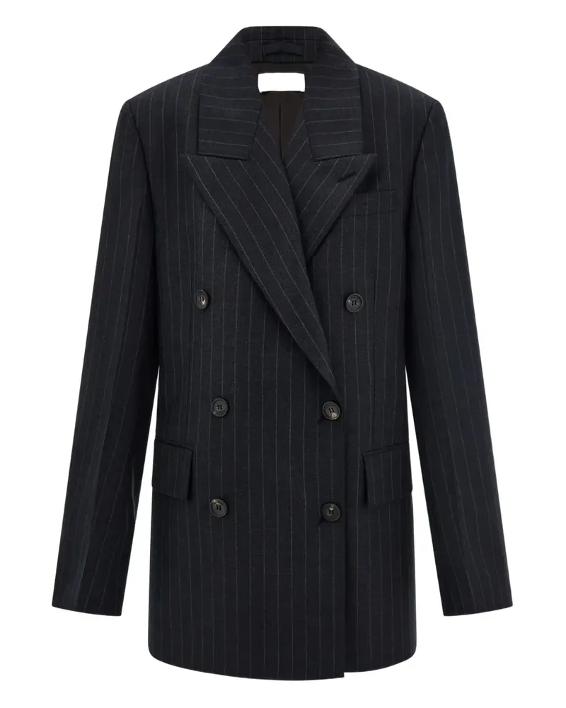 Ferragamo pinstripe double-breasted blazer - Schwarz Schwarz