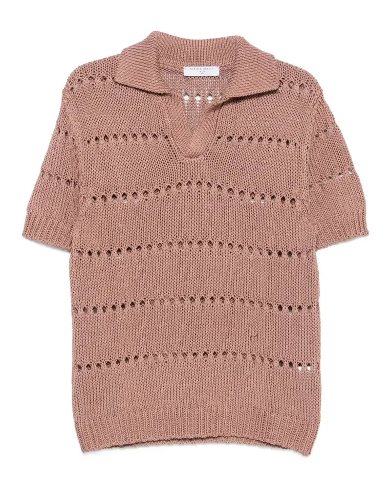 Daniele Fiesoli Gestricktes T-Shirt - Rosa Rosa