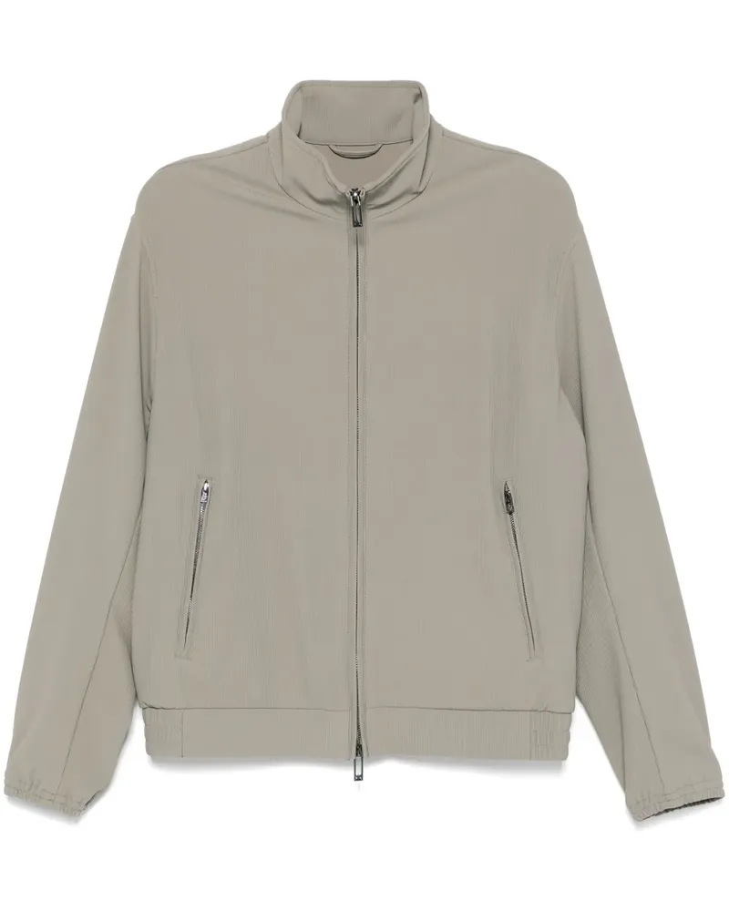 Emporio Armani Gerippte Jacke - Grün Grün