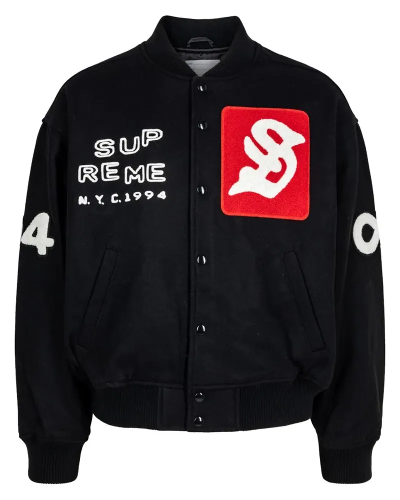 Supreme Being Tourist Collegejacke - Schwarz Schwarz