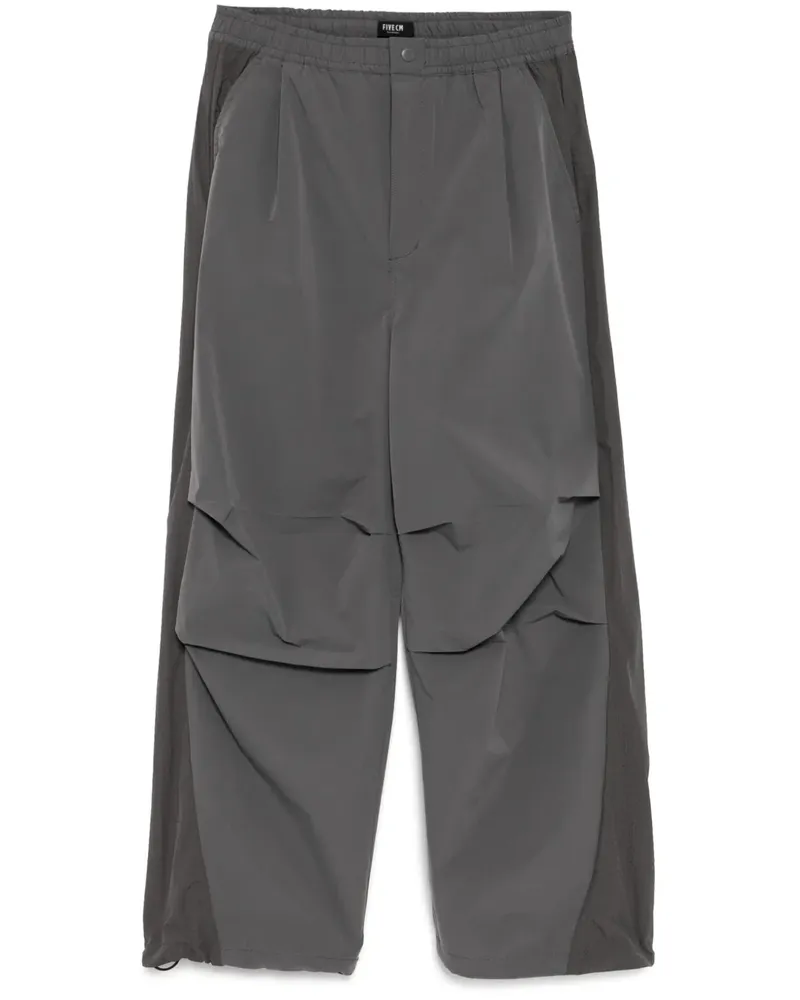 FIVE CM Wide-Leg-Hose mit Einsätzen - Grau Grau