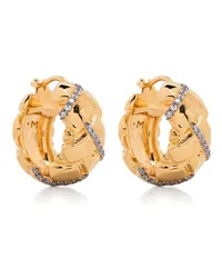 Missoma x Lucy Williams Waffle hoop earrings Gold