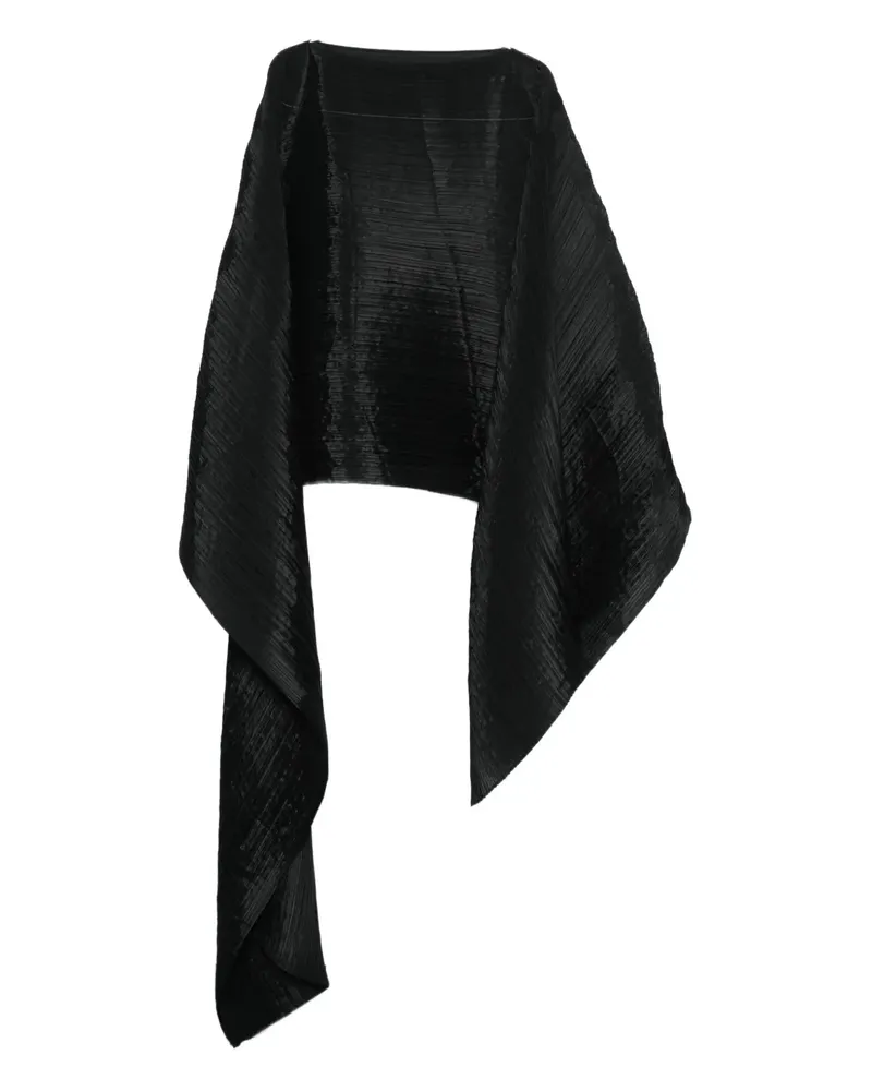 Issey Miyake Asymmetrisches Oberteil - Schwarz Schwarz