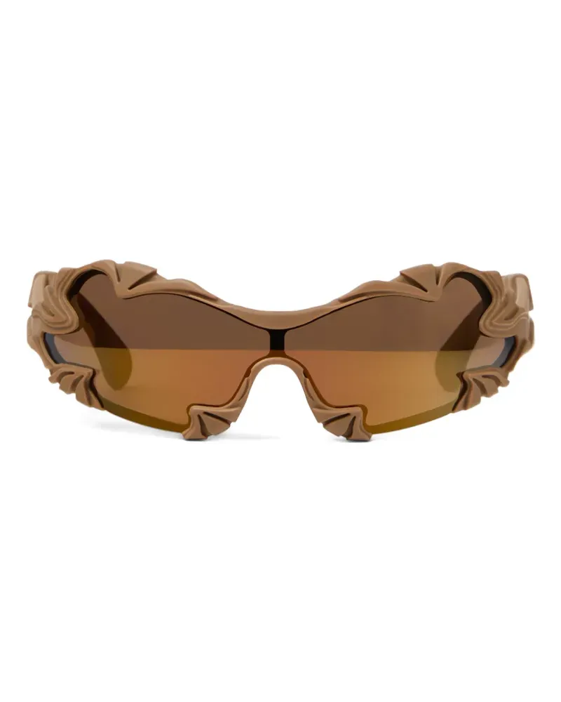 Camper Tormenta Sonnenbrille mit Blattdetail - Nude Nude