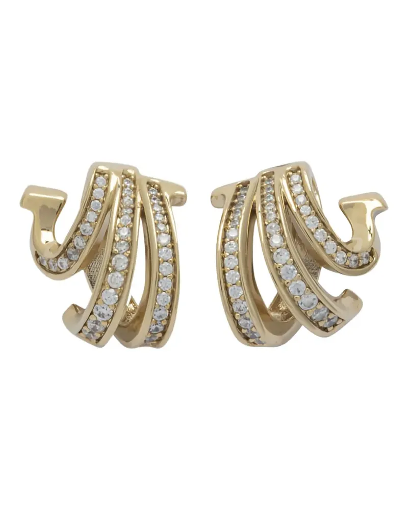 Ferragamo Triplo Gancini embellished earrings - Gold Gold