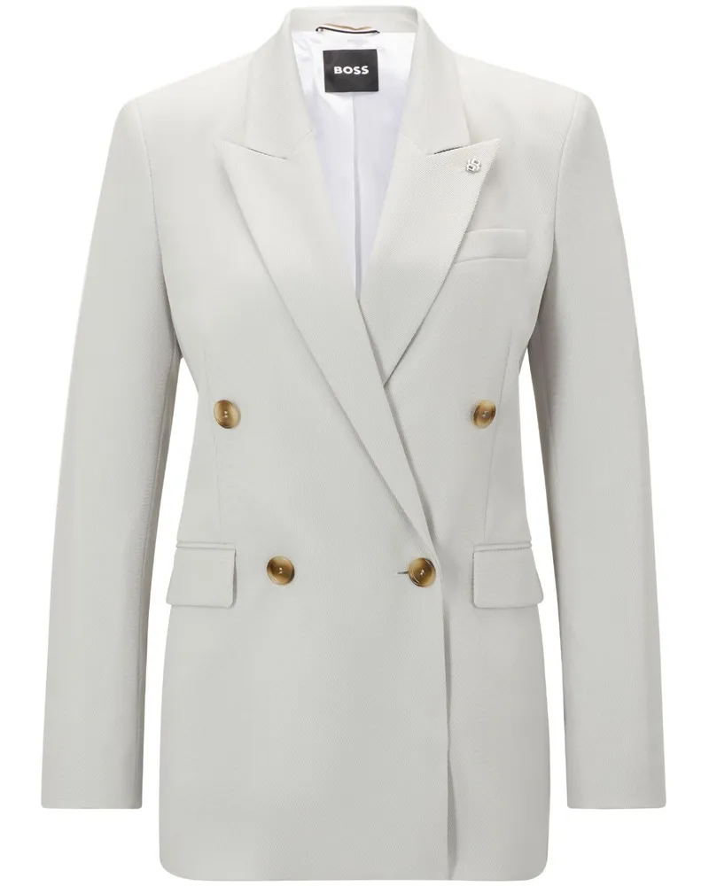 HUGO BOSS Doppelreihiger Jaleto Blazer - Nude Nude