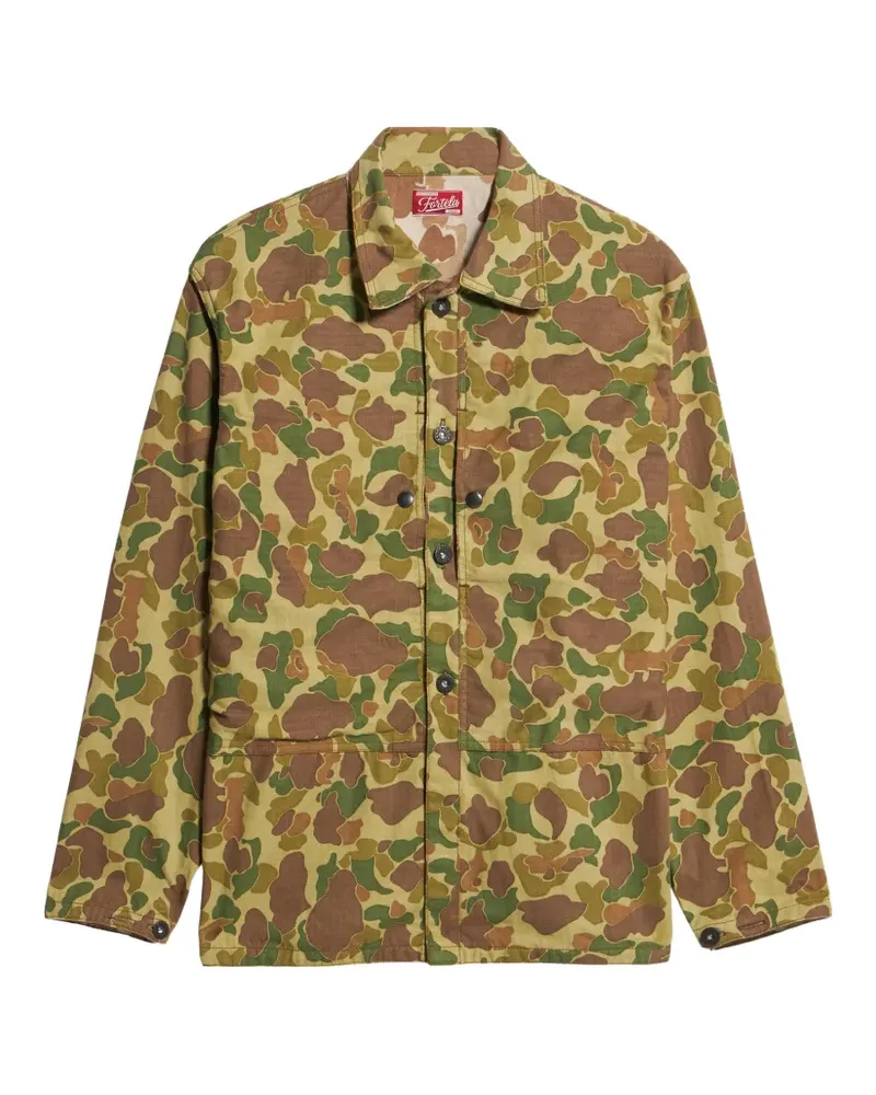 Fortela camouflage front-pocket overshirt - Nude Nude