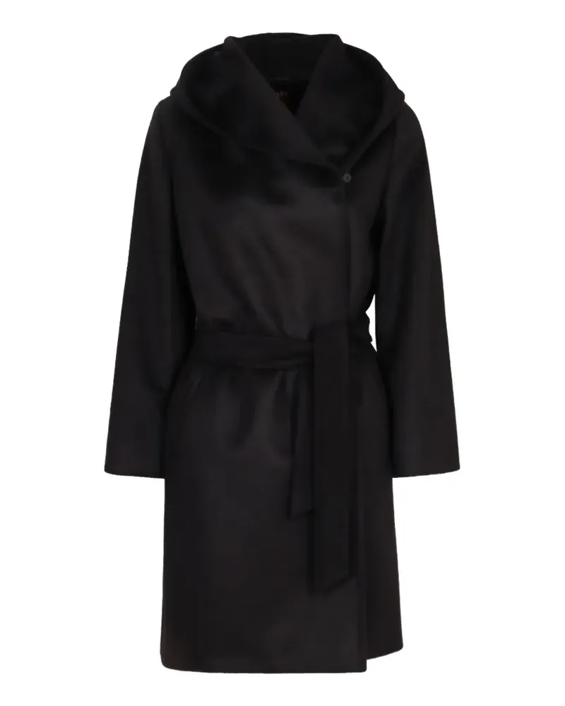 Max Mara single-breasted belted coat - Schwarz Schwarz