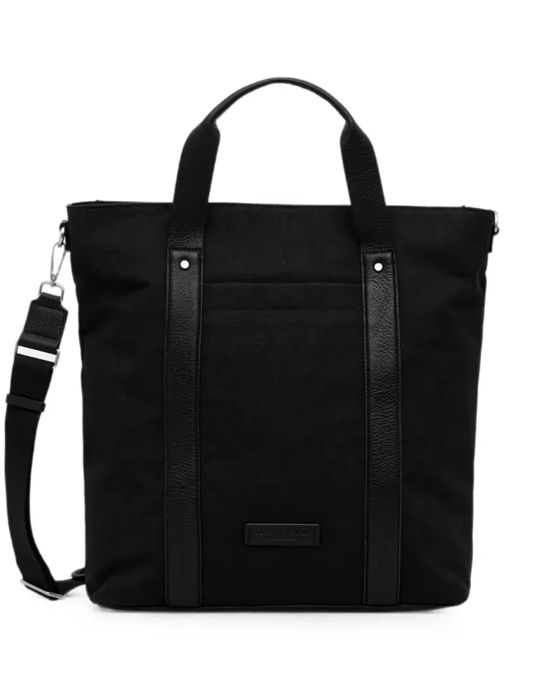 Marc O'Polo logo-patch tote bag - Schwarz Schwarz