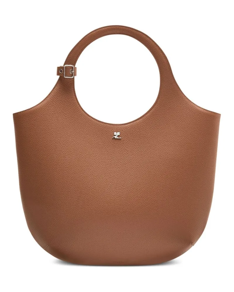 Courrèges Mittelgroße Holy Handtasche - Braun Braun