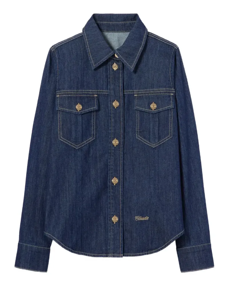 Claudie Pierlot Klassisches Jeanshemd - Blau Blau